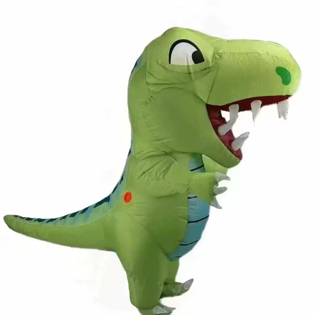 Dresses - Opblaasbaar kostuum van een volwassen dikkekopdinosaurus,