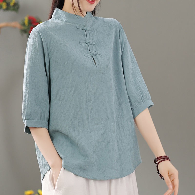 Blouses - Pullover blouse met ronde hals, normale