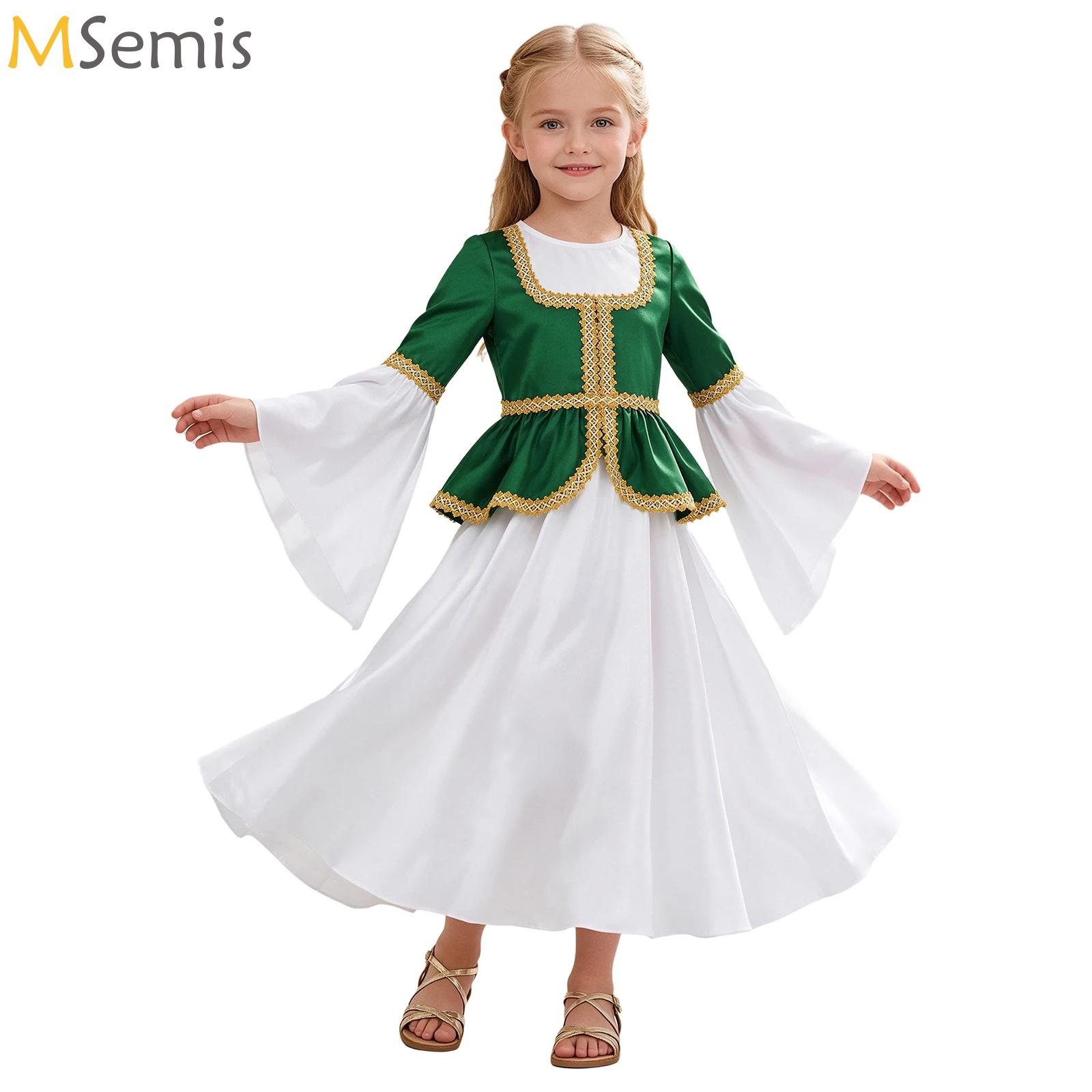 Dresses - Middeleeuwse prinsessenjurk met lange wijde mouwen