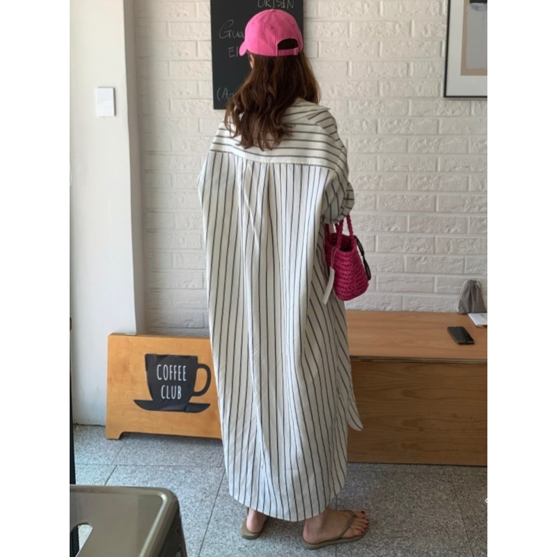 Koreaanse minimalistische loss - Korean Style A Line Shirt Dress recensie en prijs