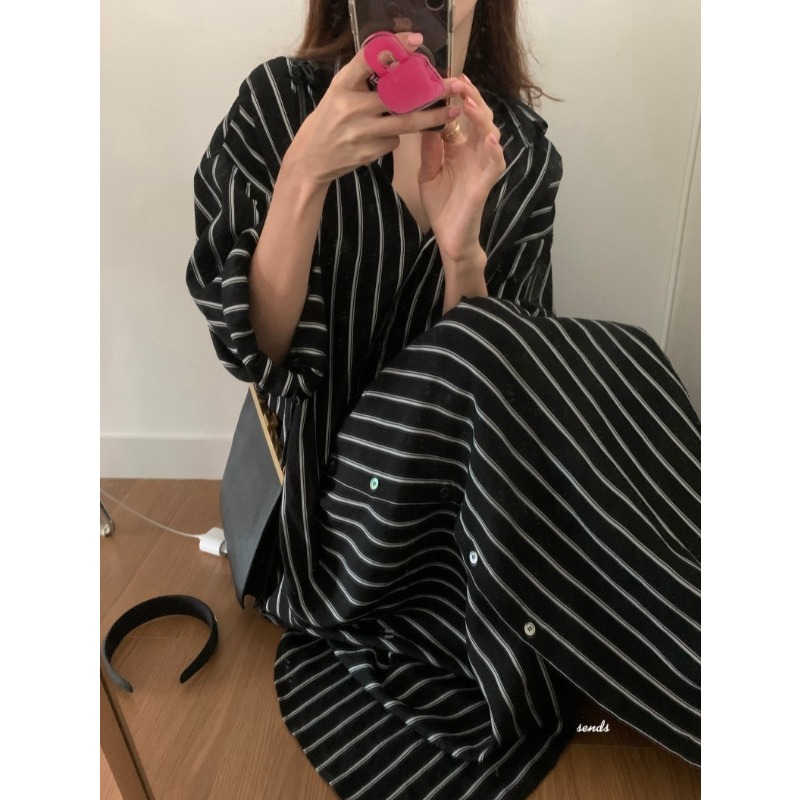 Koreaanse minimalistische loss - Korean Style A Line Shirt Dress recensie en prijs