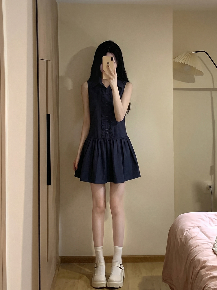 Afslankend effect Koreaanse co - Korean Style A Line Shirt Dress recensie en prijs