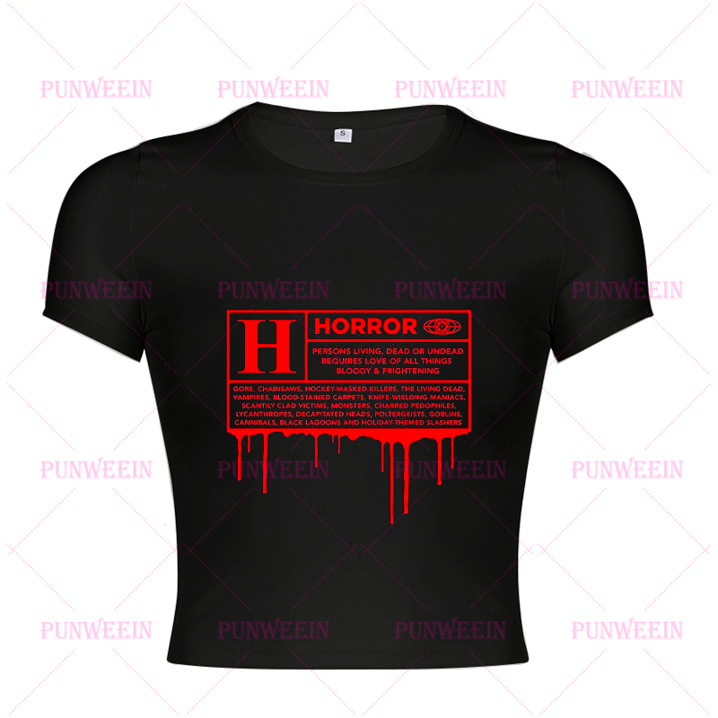 Punk Grunge Letter Graphics Ca - Y2K Graphic Baby Tee Crop recensie en prijs